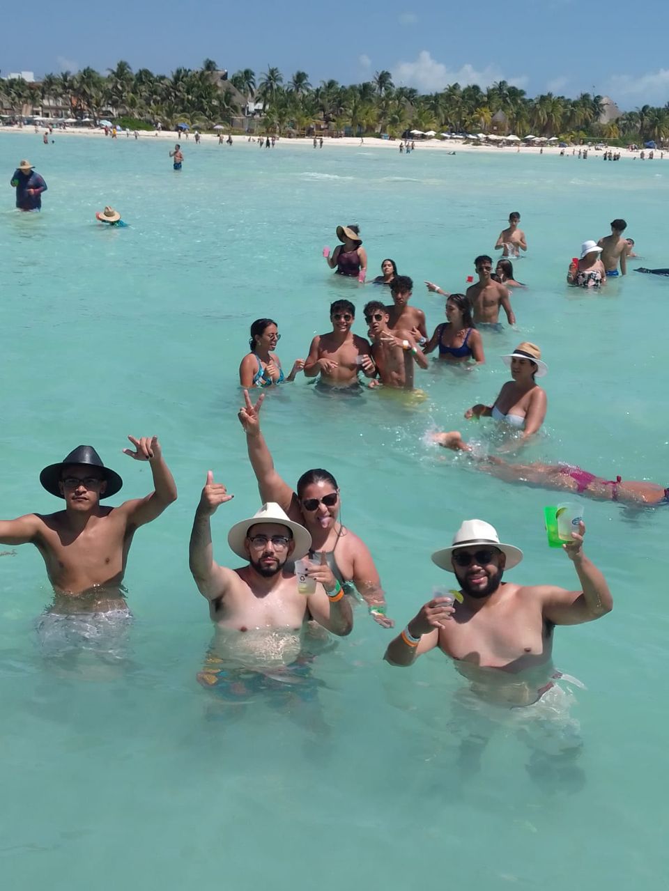 Guests relaxing on the upper deck