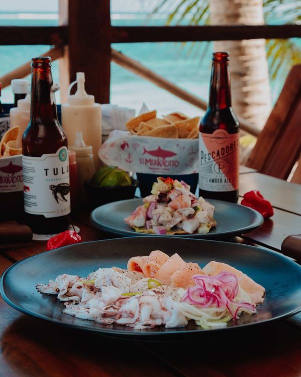 Ceviche in Puerto Morelos